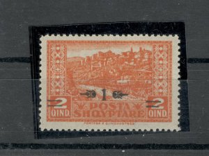 ALBANIA -MNH STAMP-OVERPRINT-Cities and Buildings-1924.