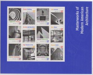 Scott 3910 - Masterworks Of Modern Architecture. Sheet of 12.   #02 3910sh12