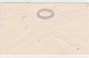 Uganda Kenya Tanganika 1952 mombasa cancel air mail stamps cover ref 21474