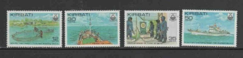 KIRIBATI #380-383 1981 TUNA FISH INDUSTRY MINT VF NH O.G