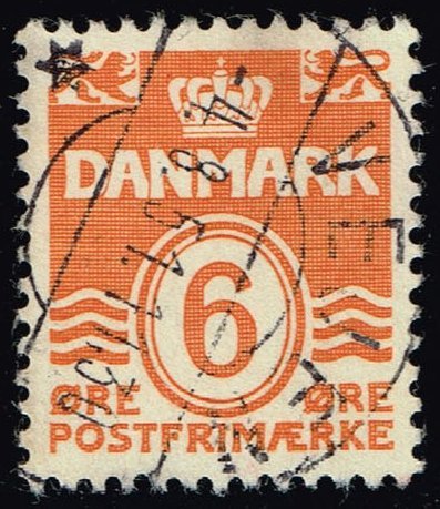 Denmark #224C Numeral; Used (3Stars)