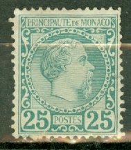 GK: Monaco 6 unused no gum CV $700