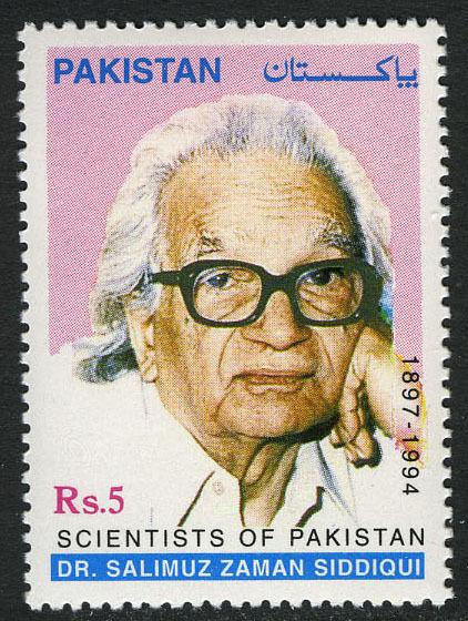 Pakistan 916, MNH. Dr. Salimuz Zaman Siddiqui, Scientist, 1999