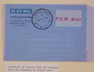 BANGLADESH POW AIR LETTER 1972