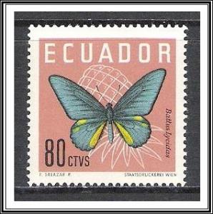 Ecuador #713 Butterflies MNH