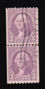 USA #722   Line Pair