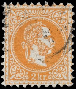 Austria - Scott 34 - Used - Poor Centering - Missing Perforation Tooth