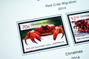 COLOR PRINTED CHRISTMAS ISLAND 2011-2020 STAMP ALBUM PAGES (55 illustr. pages)