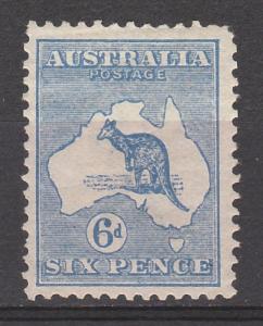 AUSTRALIA 1913 KANGAROO 6D 1ST WMK