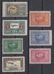 Lithuania Scott #C1-C7 MH