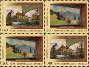 Liechtenstein 2013 Paintings of Mjasoedov Joint issue with Russia block 2x2 MNH