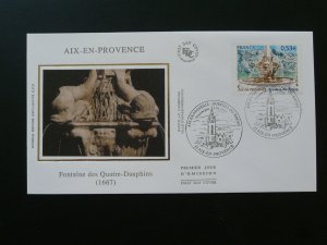 architecture fountain of 4 dolphins FDC 97582