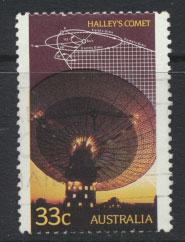 SG 1008 SC# 982   Fine Used  - Halley's Comet  Radio Telescope