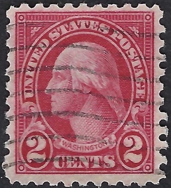 United States #583 2¢ Geo. Washington (1923-26). Carmine. Perf. 10 x 10. Used.