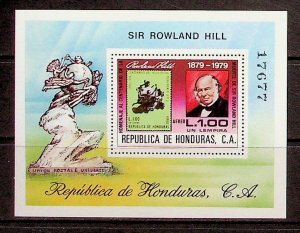 HONDURAS Sc C694 NH SOUVENIR SHEET OF 1980 - R.HILL