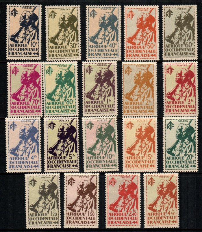 French West Africa 17 - 35   MNH cat $  22.00