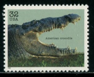 3105d US 32c Endangered Species - American Crocodile, MNH