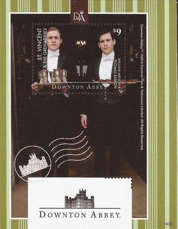 St Vincent - 2014 Downton Abbey William Mason, Thomas Barrow - S/S #3917