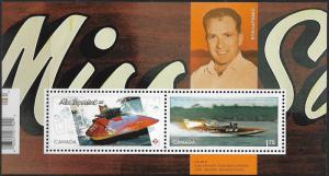 Canada Stamps - Souvenir sheet of 2 -Miss Supertest III #2486 -MNH