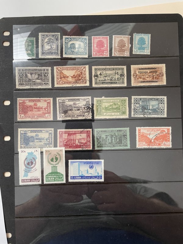 Small collection of Lebanon stamps