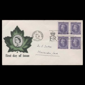 Canada 1953 Coronation first day cover, OTTAWA ✔️