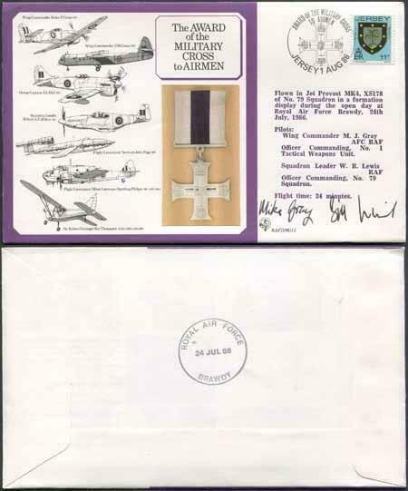 DM12a Award of the Military Cross to Airmen 11p Jersey Crew Signed (A)