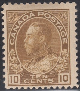 Canada 1911-25 MH Scott #118 10c George V Admiral Issue