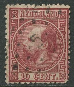 Netherland - Scott 8 - King William III -1867 - Used - Single 10c stamp