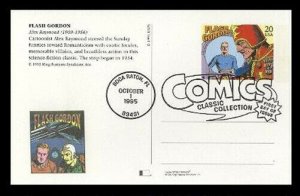 UX221-40 COMIC STRIPS POSTAL CARD FDC SET - FLEETWOOD