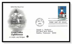 US #2970 St Joseph Lighthouse FDC