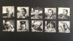 GB 2014. Remarkable Lives.  Set of 10 used stamps.