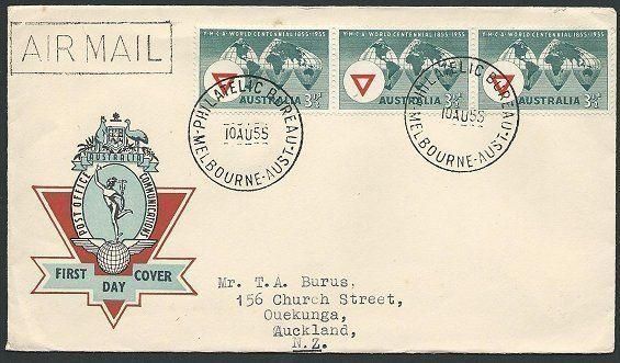 AUSTRALIA 1955 YMCA generic official FDC...................................40089