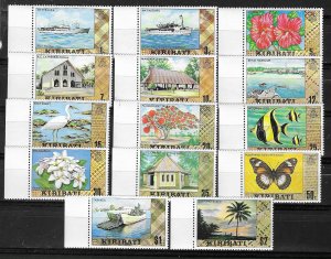 Kiribati #327-340  World Wide Fund For Nature.  (MNH) CV $22.50
