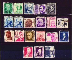 US Scott # 1278 - 1295 Prominent Americans Set of 20 MNH Issued
