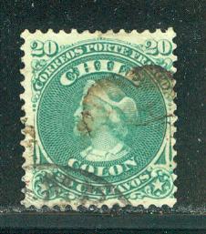 Chile Scott # 19, used