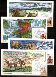 U.S. #2286\\2335 (U919) (49) Collins Hand painted N. American Wildlife, VF cond