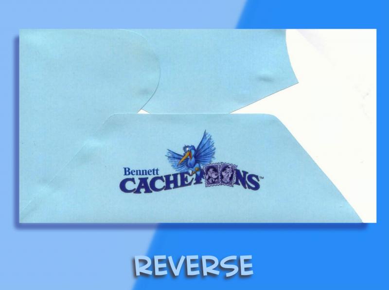 Little Blue Hummingbird Hovers on CACHETOONS Recycled Combo FDC!