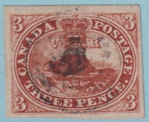 CANADA 4 BEAVER USED 4 JUMBO MARGINS NO FAULTS VERY FINE! CXB