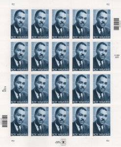 US  3501 MNH  ROY WILKINS SHEET