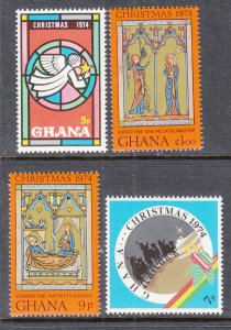 Ghana 544-547 Christmas MNH VF