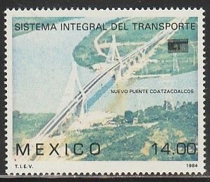 MEXICO 1366, COATZACOALCOS BRIDGE INAUGURATION. MINT, NH. VF.