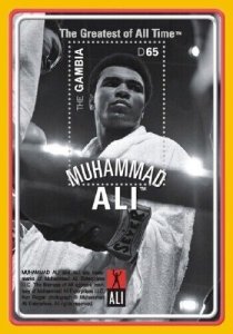 Gambia 2008 - Muhammad Ali Boxing - Souvenir stamp sheet - Scott #3165 - MNH