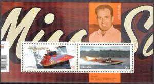 Canada 2011 Racing Boat Miss Superfest III  Bob Hayward Mi. Bl.147 MNH