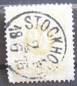 Sweden #24a Used- SCV=$35.00
