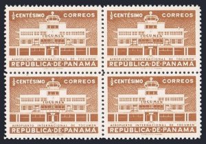 Panama 398 block/4, MNH. Michel 445. Tocumen International Airport, 1955.