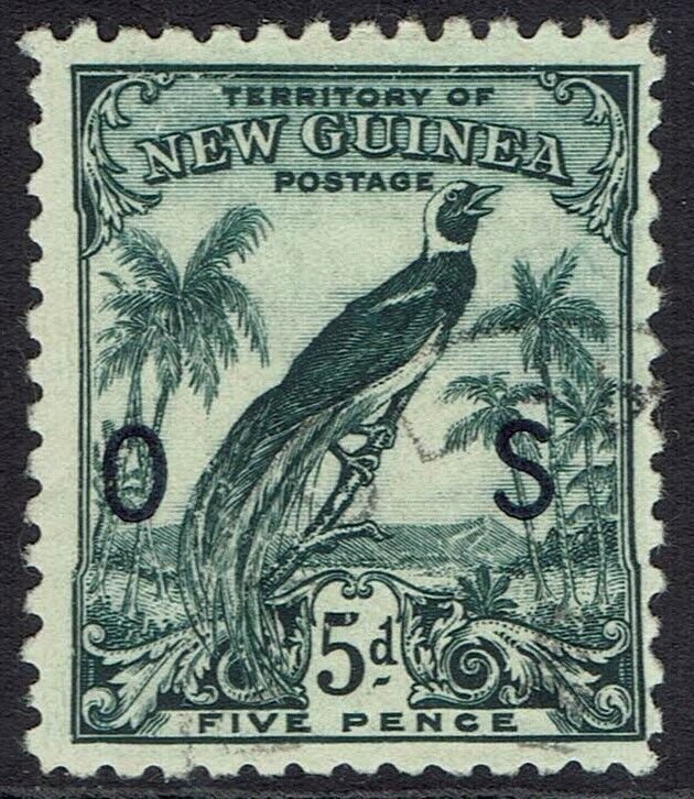 NEW GUINEA 1932 UNDATED BIRD OS 5D USED