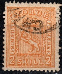 Norway #12 F-VF Used CV $55.00 (X9621)