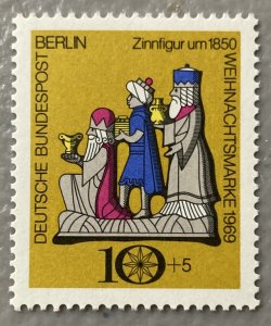 Germany-Berlin 1969 #9nb69, Wholesale lot of 5, MNH, CV $1.75