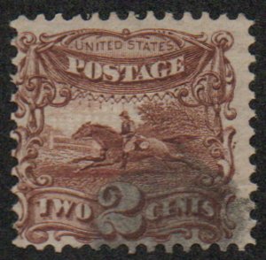 USA #113 F-VF, cork cancel, rich color! Retail $80