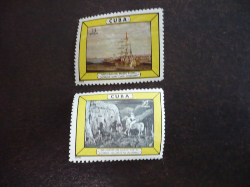 Stamps - Cuba - Scott# 933-934 - Mint Hinged Set of 2 Stamps